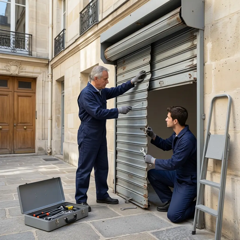 Votre rideau métallique est bloqué à Paris (75) ? Agissez vite.