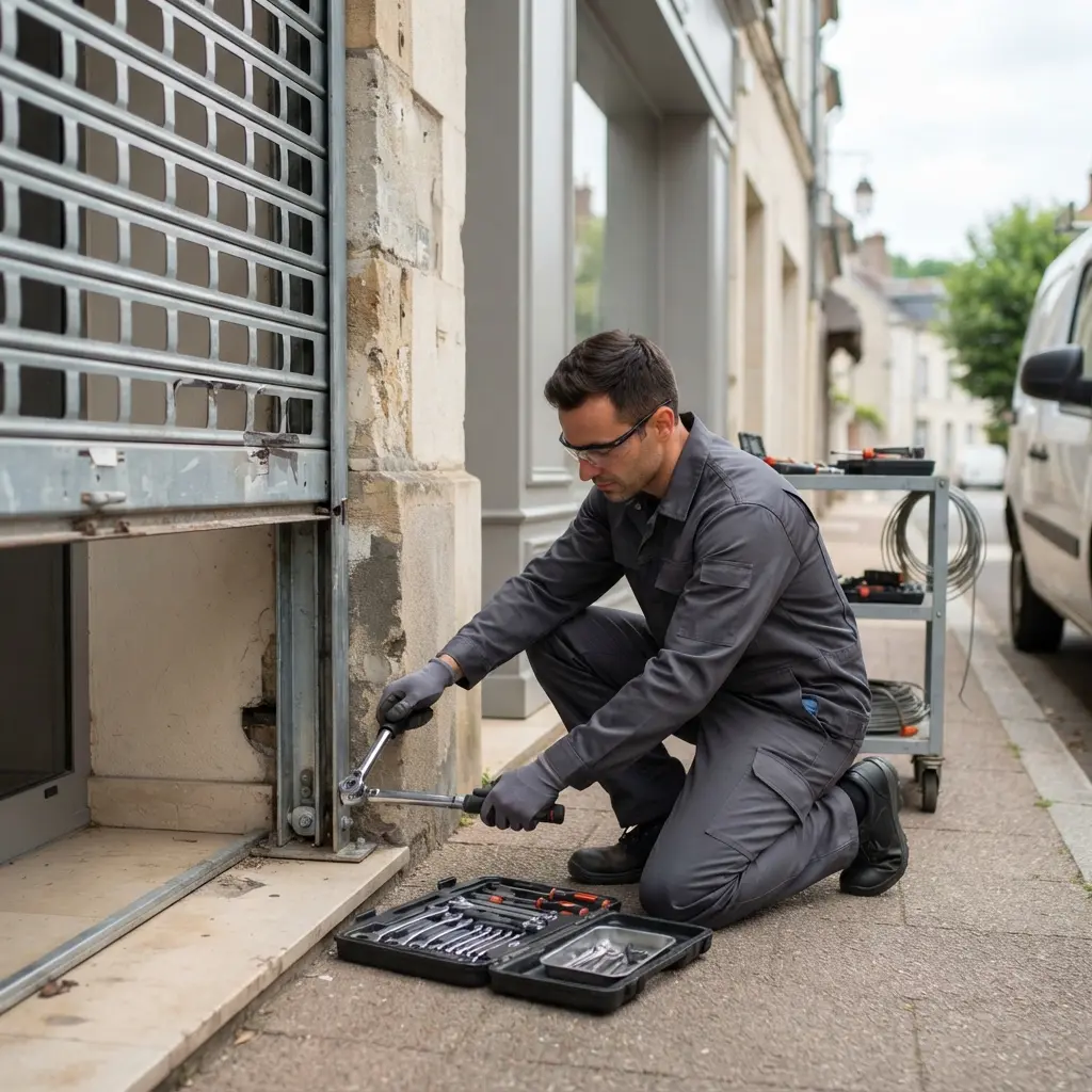 Intervention rapide pour tout rideau métallique en panne dans les Yvelines