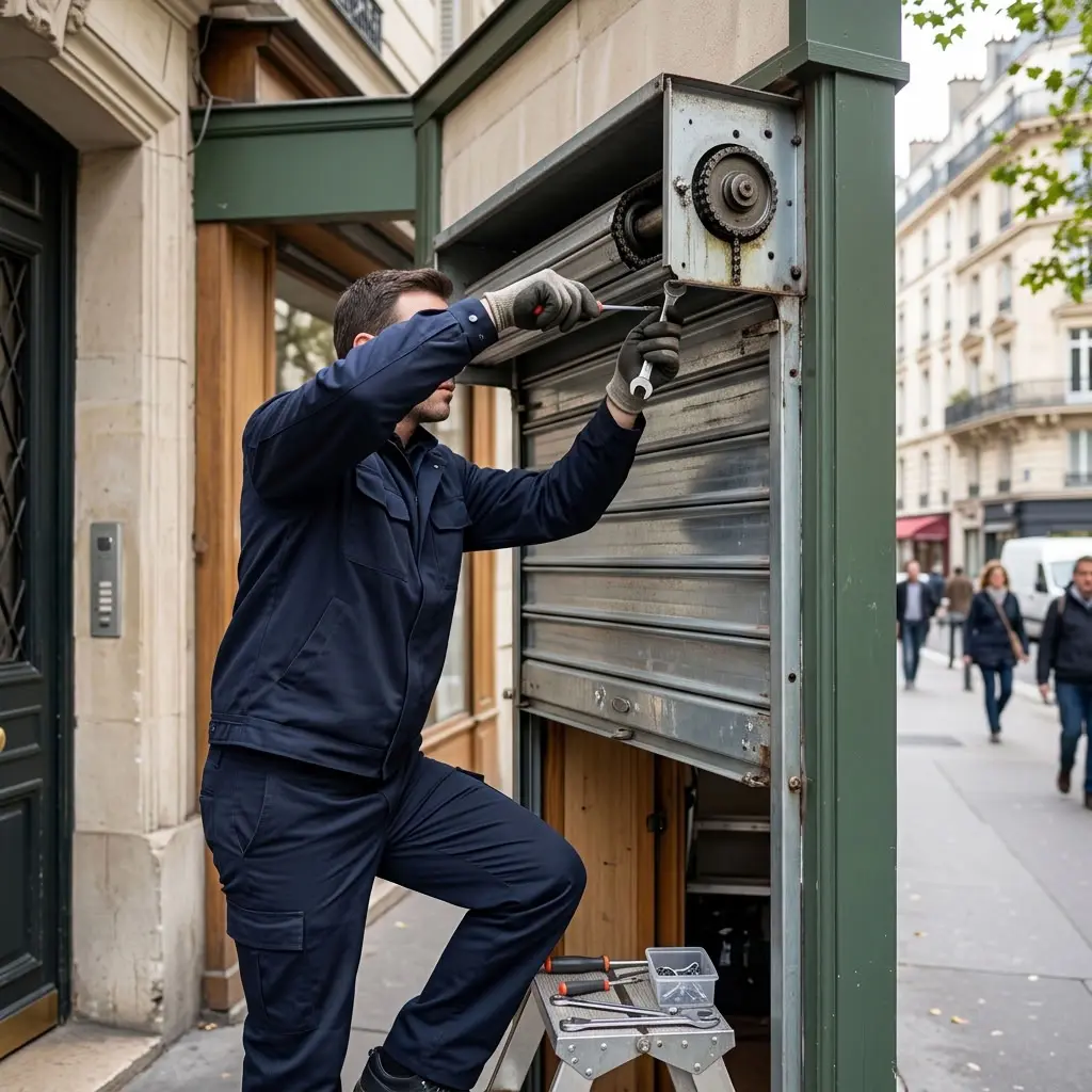 Comment se déroule un dépannage rideau métallique à Paris 15 ?