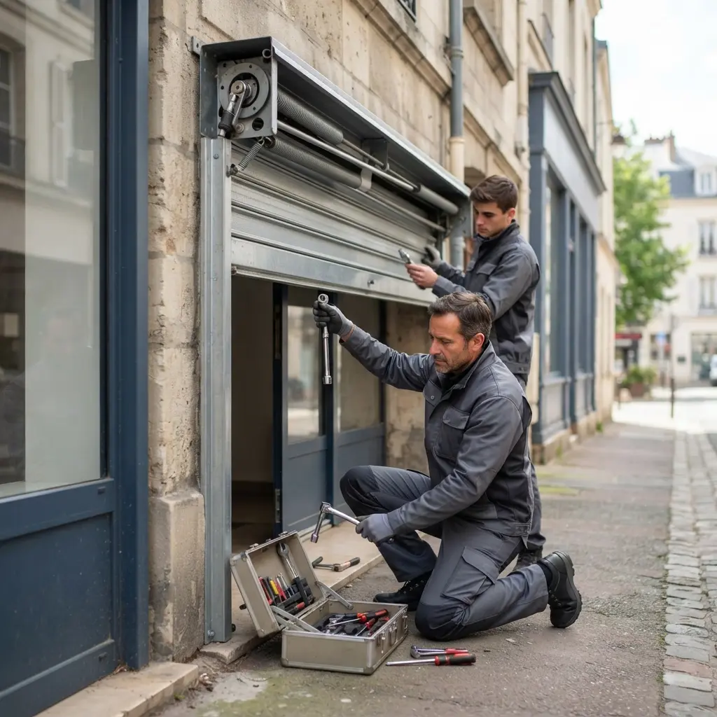 Notre méthode de dépannage de rideau métallique à Vaux-le-Pénil