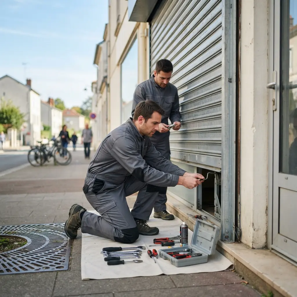 Bons réflexes à adopter en cas de panne de rideau métallique à Vaux-le-Pénil