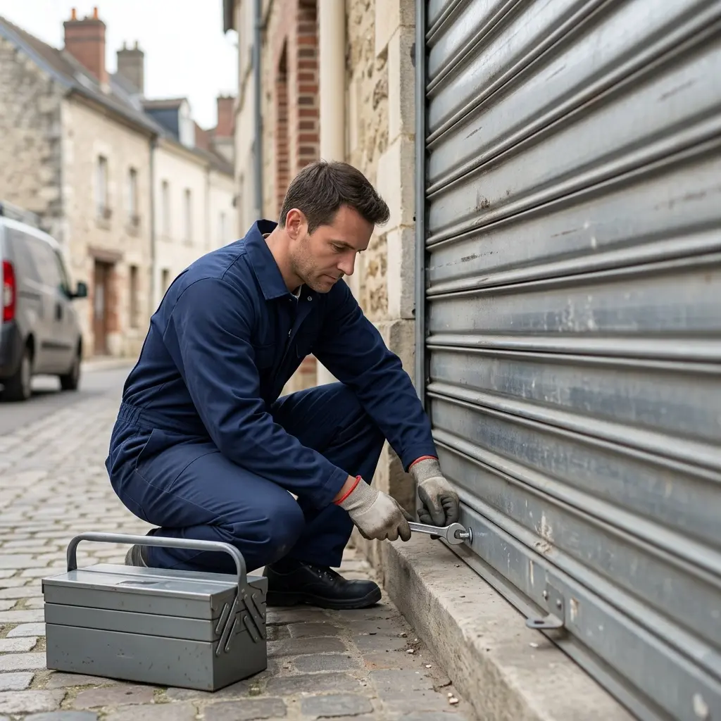Prévention et bon réflexe pour un rideau métallique en bon état à Fontainebleau (77300)