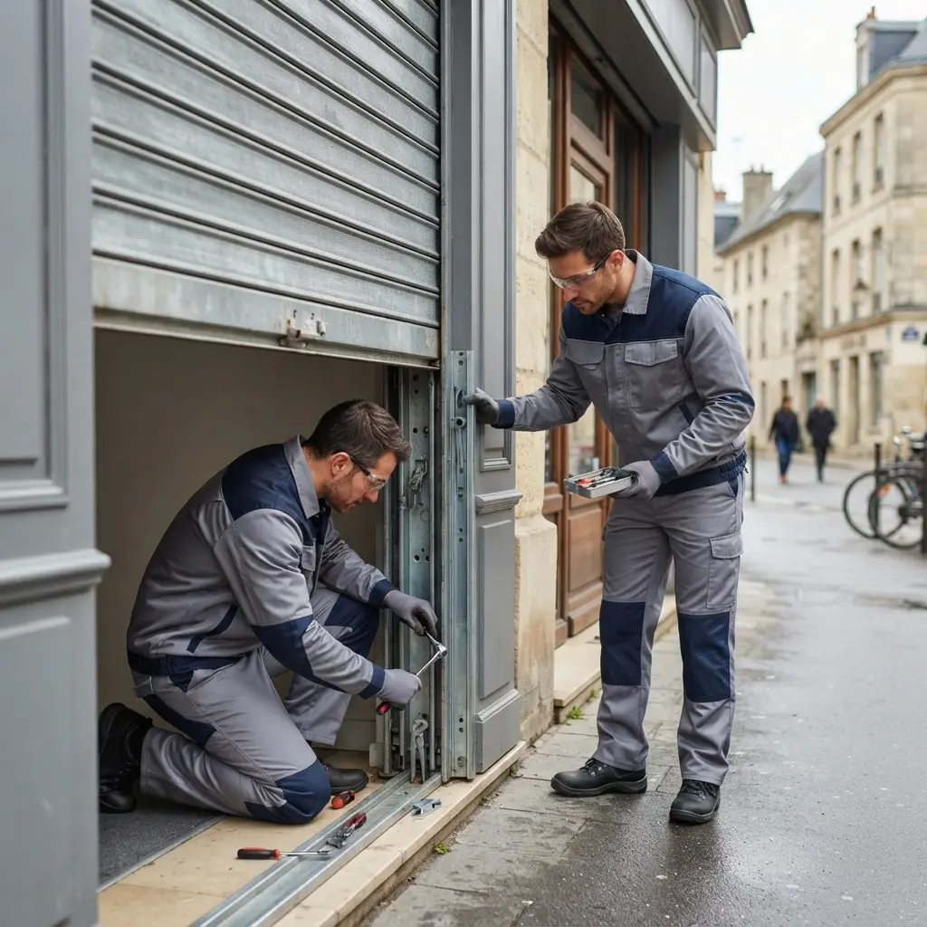 Un diagnostic précis pour un dépannage rideau métallique