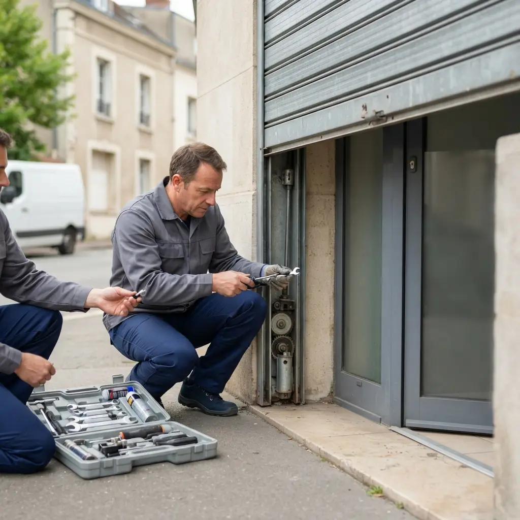Comment se déroule l’intervention pour un rideau métallique à Bry-sur-Marne ?