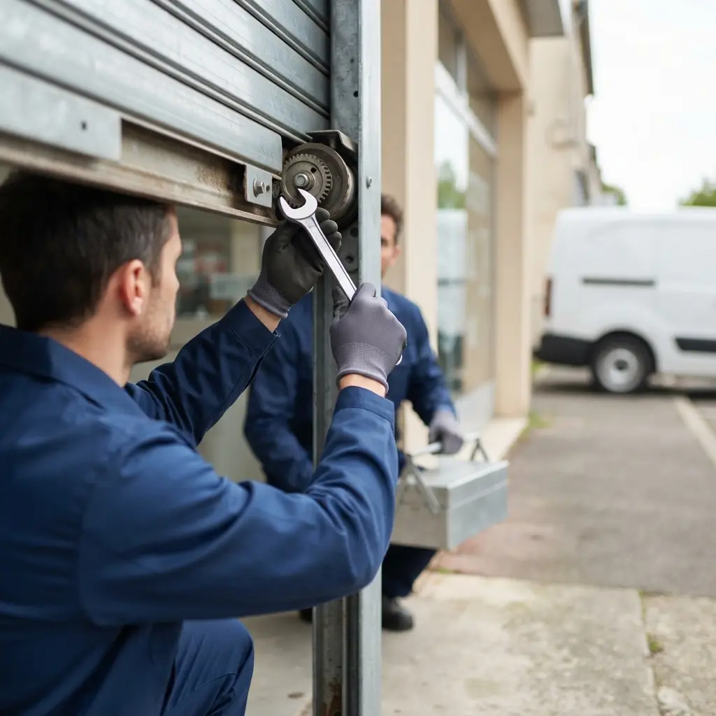 Comment nous procédons au dépannage du rideau métallique à votre domicile d'urgence