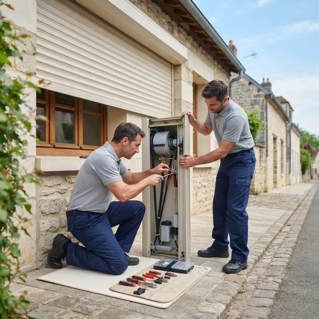 Comment l’intervention de dépannage d’un volet roulant se déroule‑elle à Méru ?