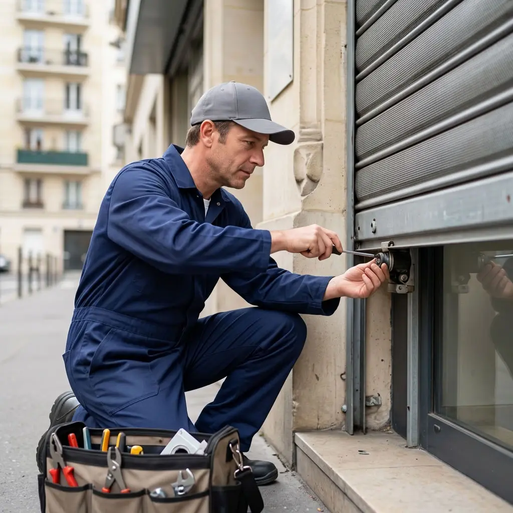 Les bons gestes à adopter en cas de volet roulant bloqué à Paris (75000)