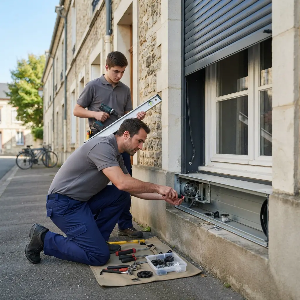 Comment se déroule l’intervention pour un dépannage volet roulant à Mantes‑la‑Jolie ?