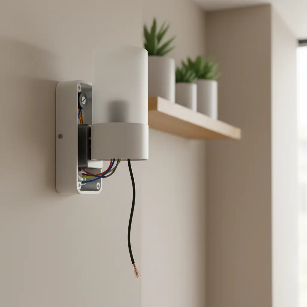 Fil électrique se détache sur le couvercle