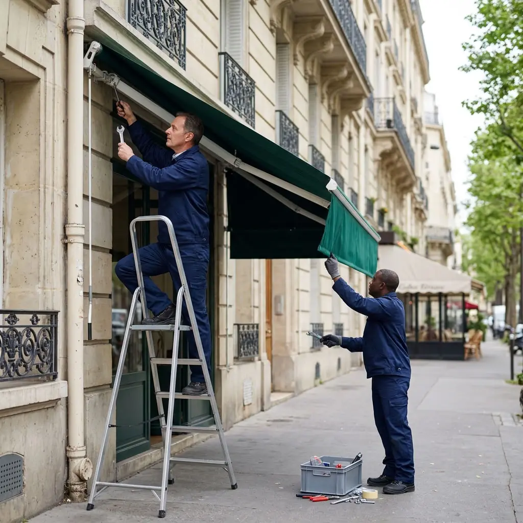 Notre méthode d’intervention pour vos stores banne à Paris