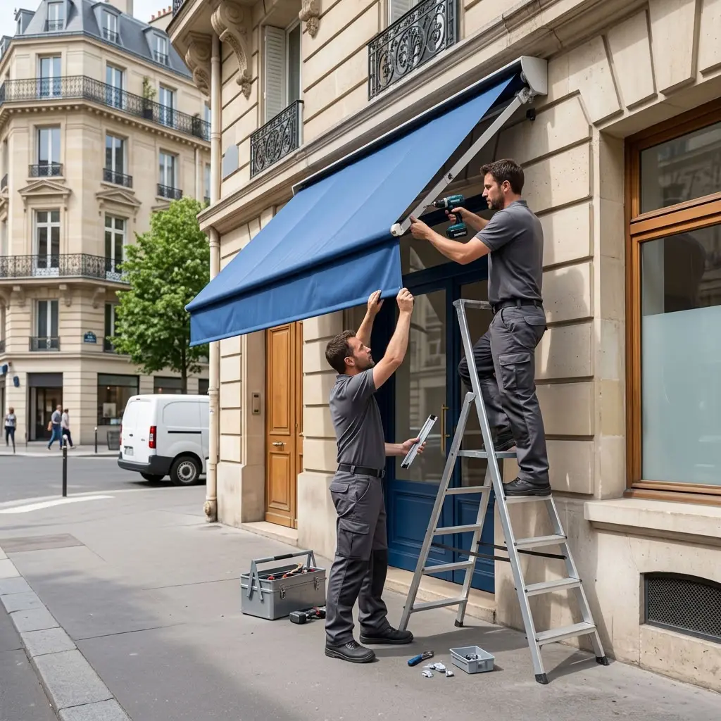 Nos engagements sur la réparation store banne à Paris 7