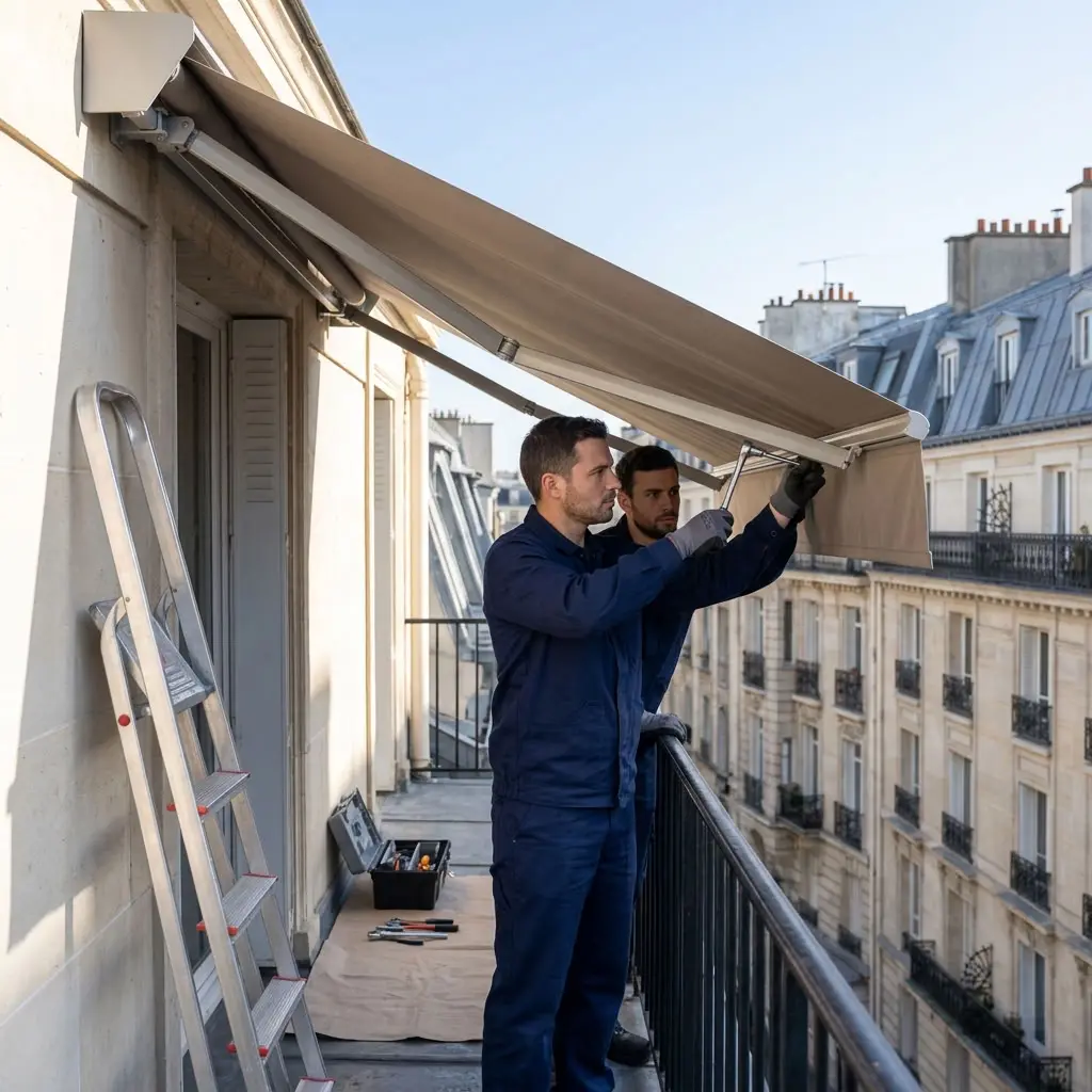 Notre approche professionnelle pour la réparation de store banne à Paris 13
