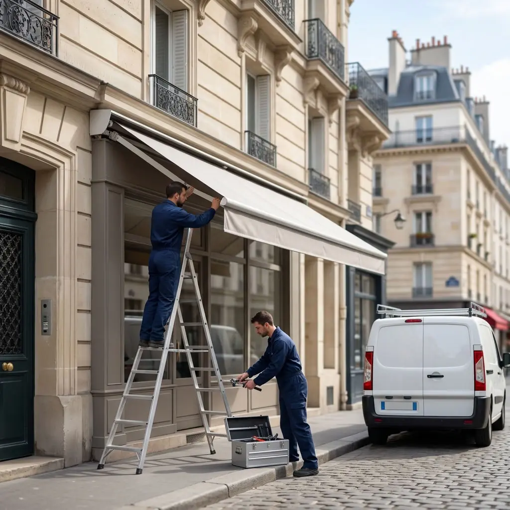 Bons réflexes pour protéger votre store banne à Paris 15 et réduire les coûts de réparation