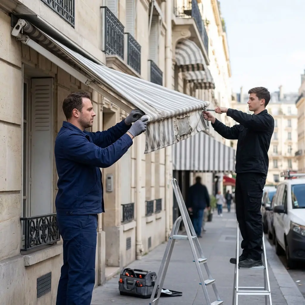 Votre store banne réparé en toute sérénité au cœur de Paris 15 grâce à notre expertise