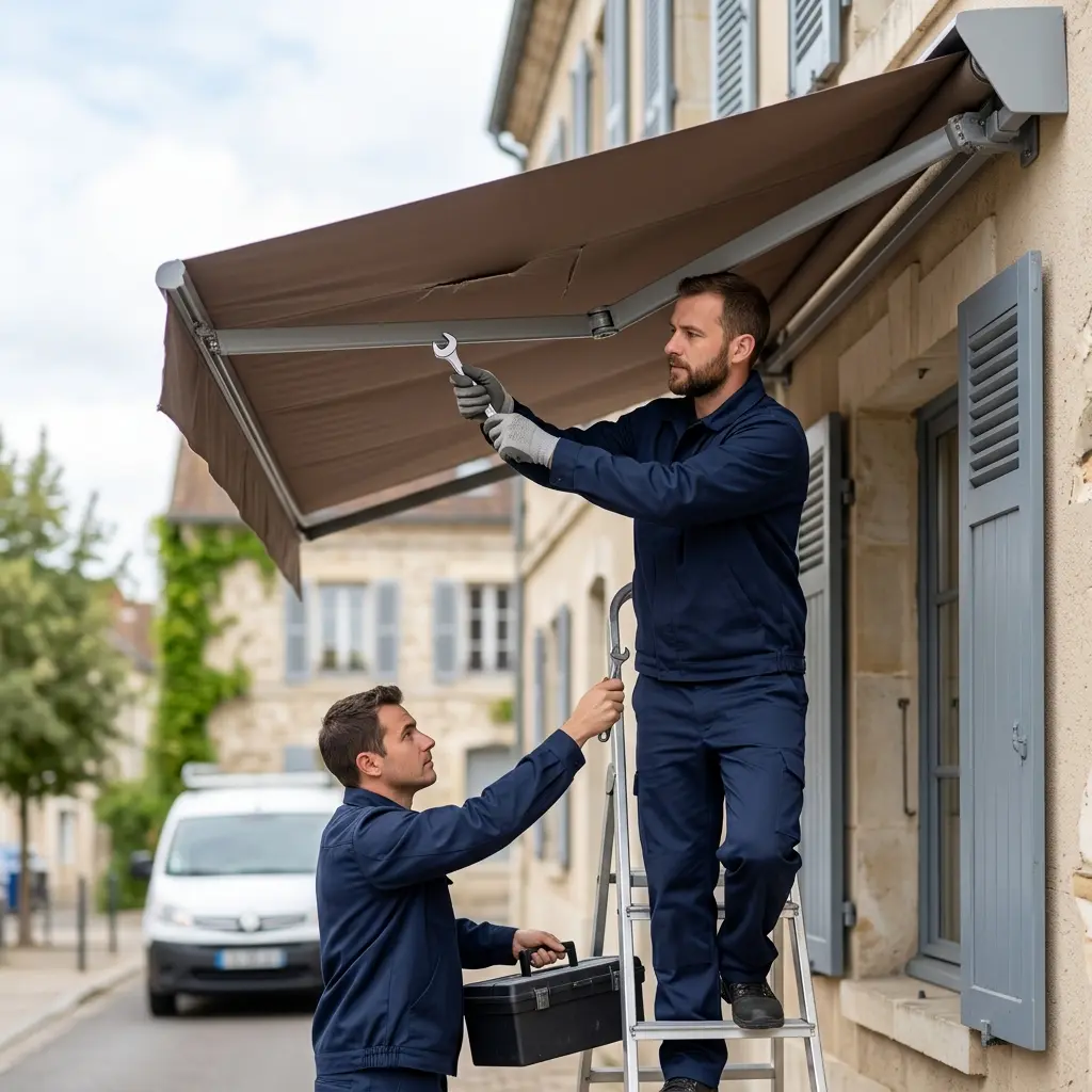 Bon réflexe à Melun quand votre store est endommagé