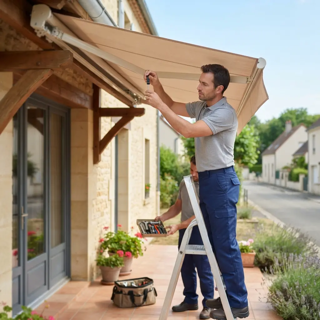 Notre méthode de réparation de store banne à Coulommiers