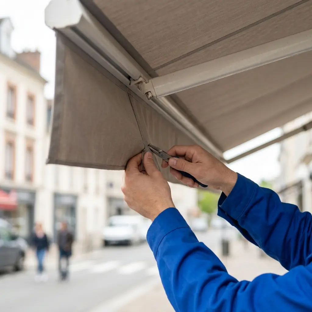 Notre méthode de réparation de store banne