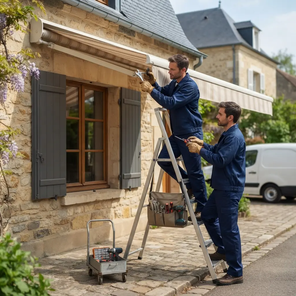 Notre méthode de réparation de store banne