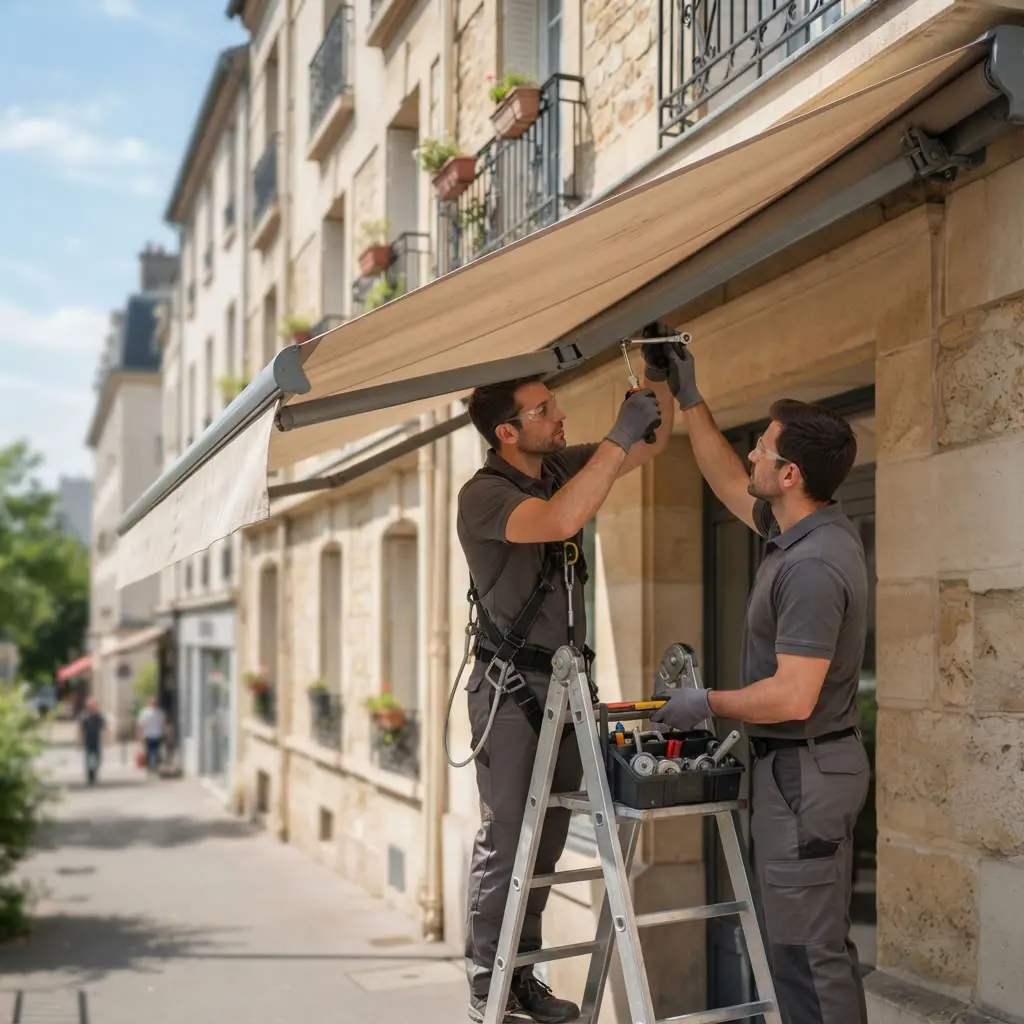 Comment se déroule l’intervention à Juvisy-sur-Orge pour store banne ?