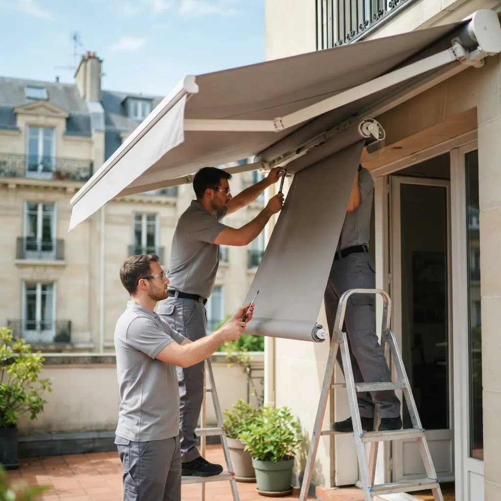 Notre méthode d’intervention sur votre store bannes à Saint‑Cloud