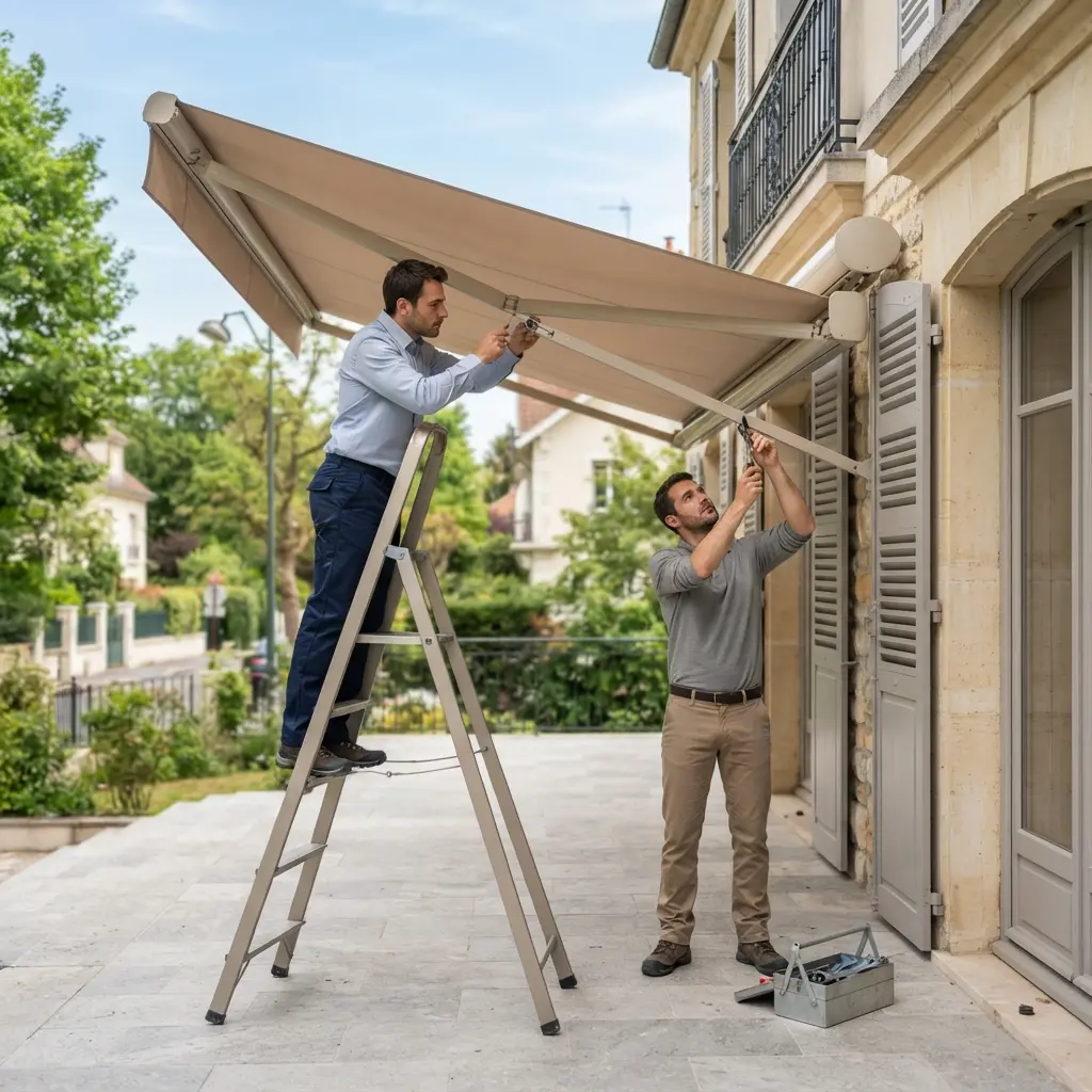 Notre méthode de réparation de store banne à Sceaux