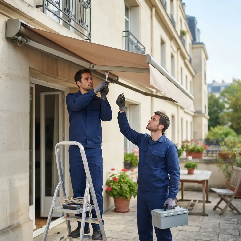 Votre store banne réparé, un service complet à Colombes