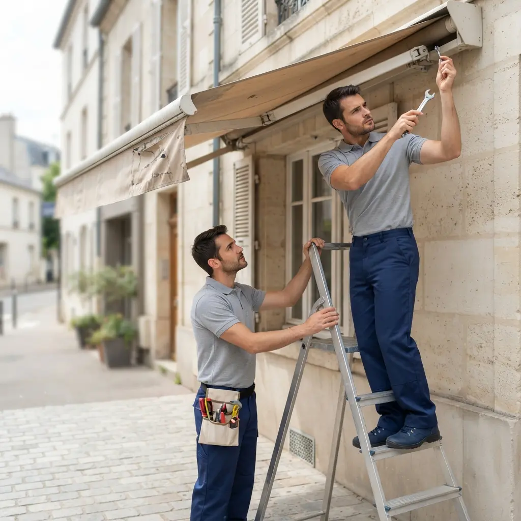 Notre méthode de réparation pour votre store banne à Puteaux