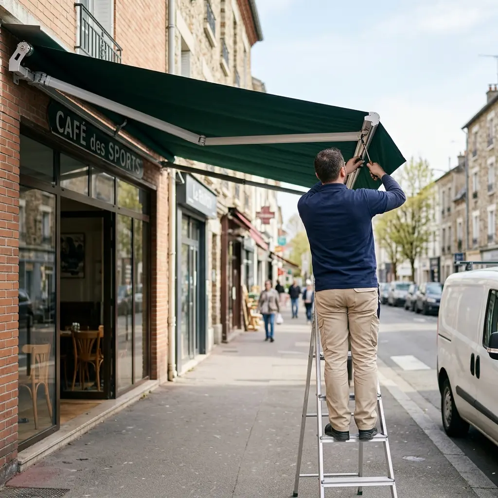 Comment se déroule l’intervention de réparation store banne à Raincy ?