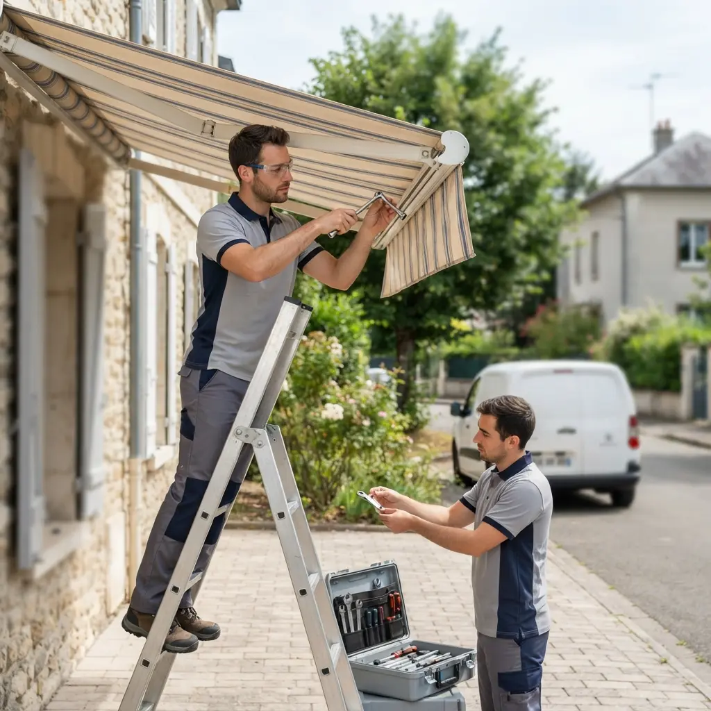 Notre approche étape par étape pour la réparation de votre store banne