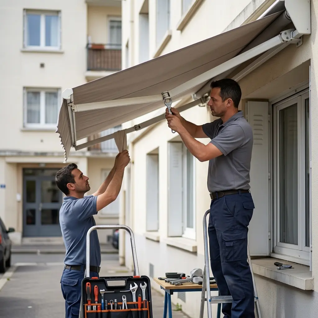 Notre méthode pour un store banne réparé rapidement