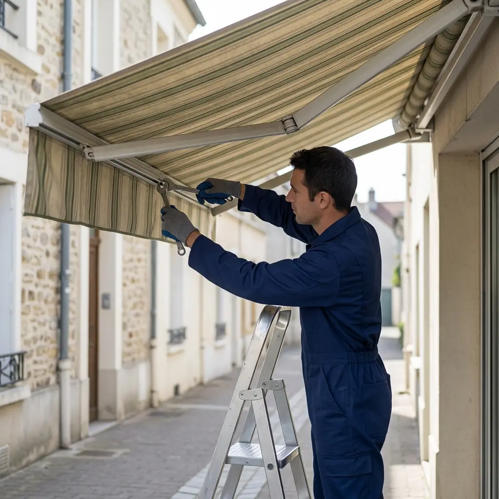 Comment se déroule l’intervention d’une réparation store banne à Valenton ?
