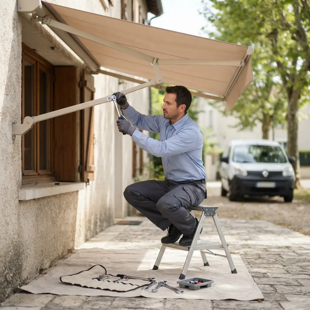 Pourquoi faire réparer votre store banne à Louvres avec notre équipe
