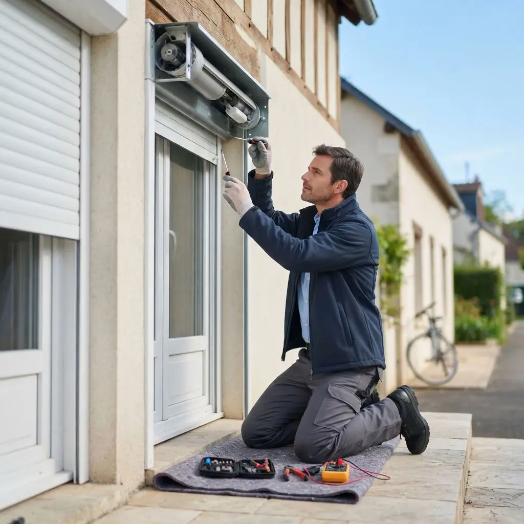 Comment réagir face à un volet roulant bloqué à Amilly ?
