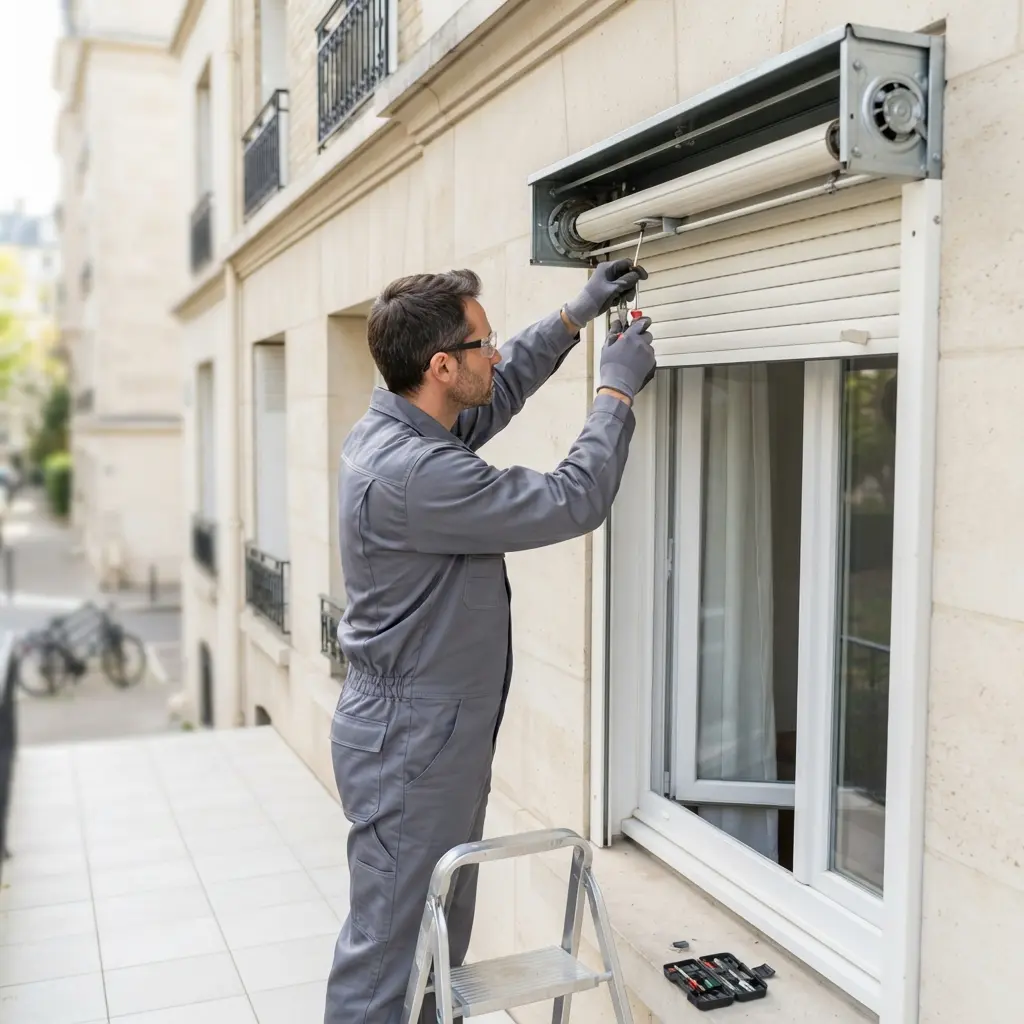 Gérer un volet roulant bloqué à Clichy : bonnes pratiques avant appel
