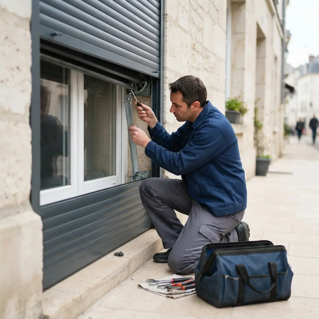 Comment se déroule une intervention de réparation volet roulant à Pontoise ?