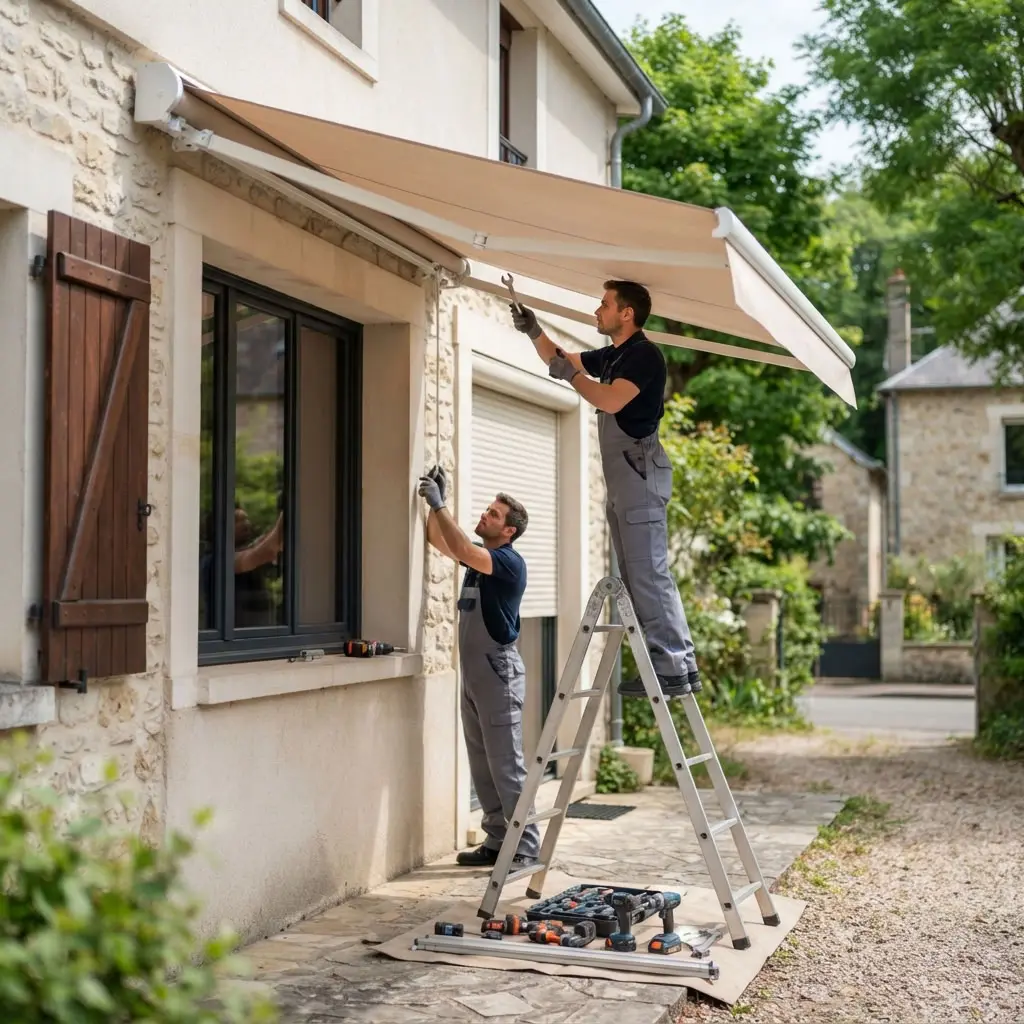 Comment se déroule exactement l’intervention à Arpajon pour un volet roulant bloqué ?