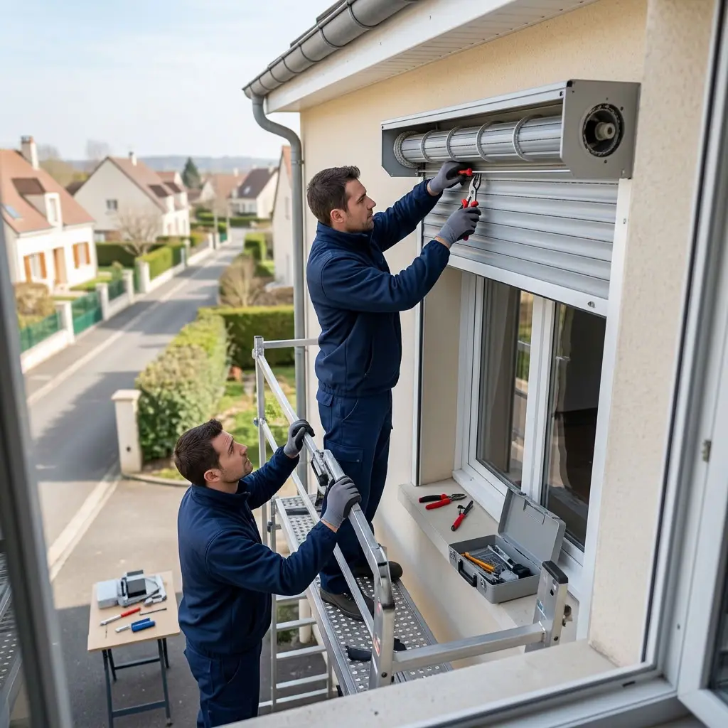 Notre approche méthodique pour réparer votre tablier de volet roulant à Chantilly