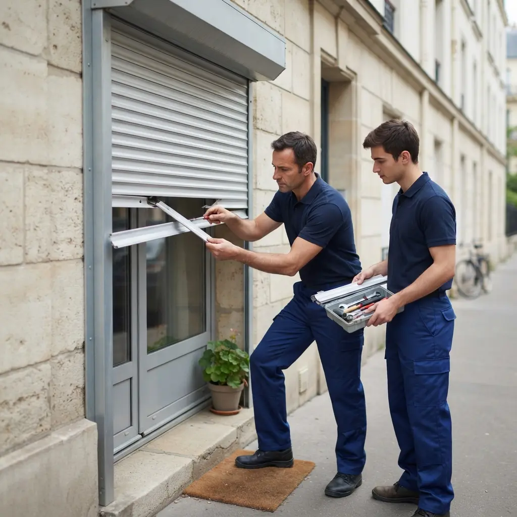 Comment réagir face à un volet roulant bloqué à Aubervilliers ?