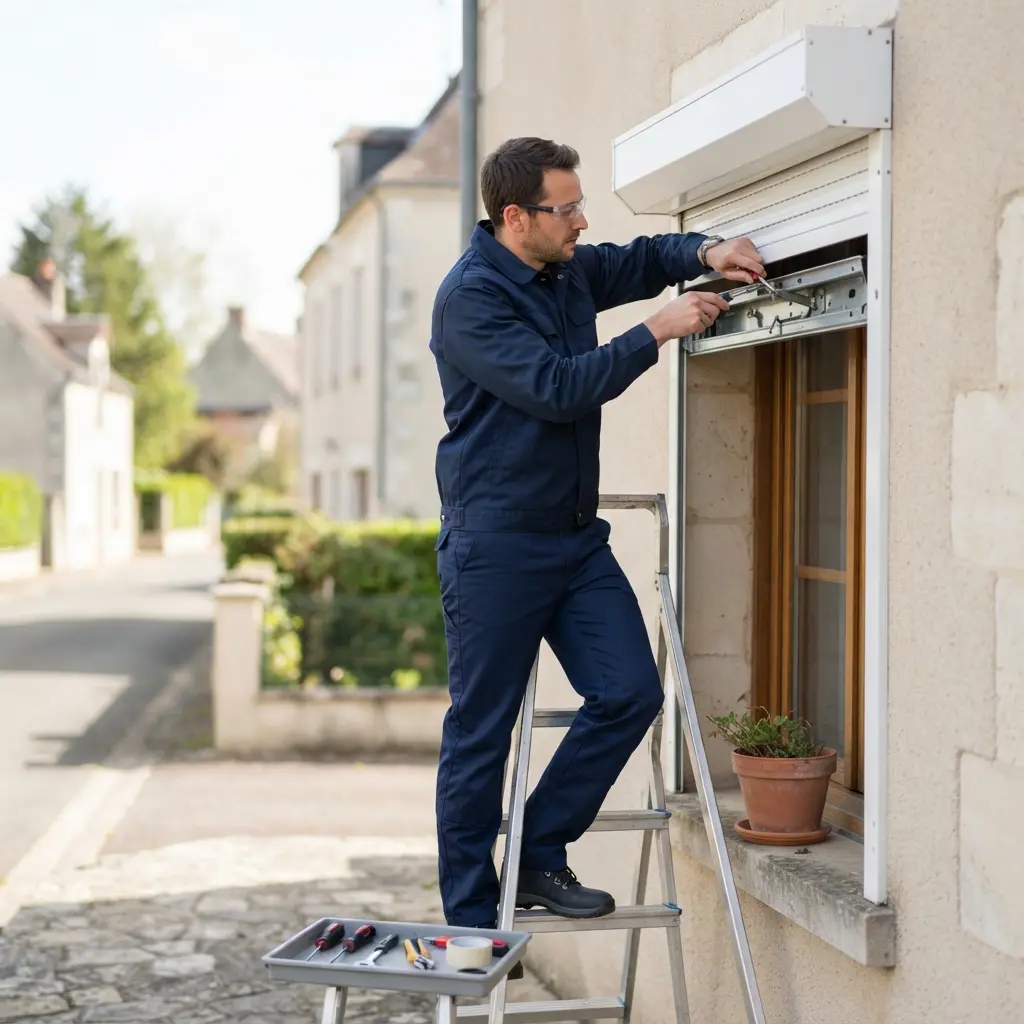 Volet roulant bloqué Fleury-les-Aubrais (45400)
