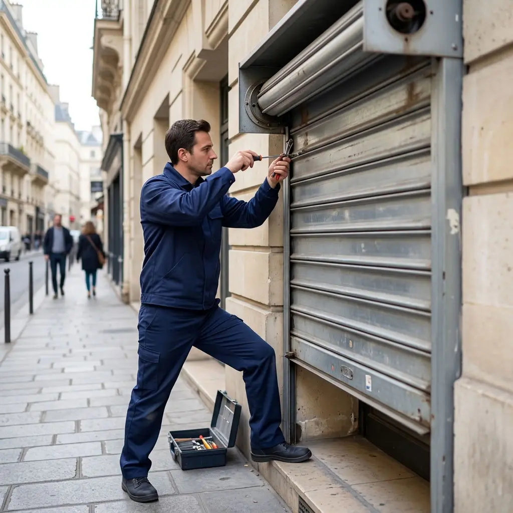 Volet roulant bloqué Paris 5 (75005)
