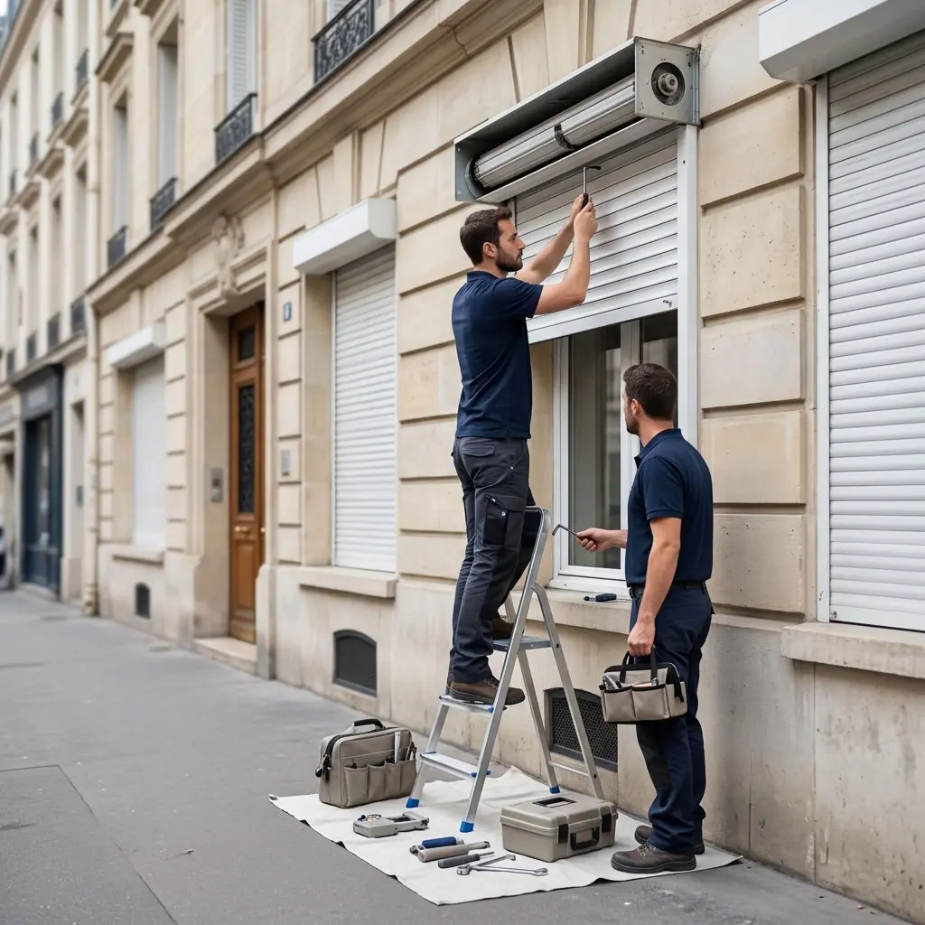 Volet roulant bloqué Paris 8 (75008)
