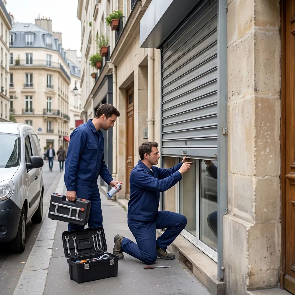 Volet roulant bloqué Paris 9 (75009)