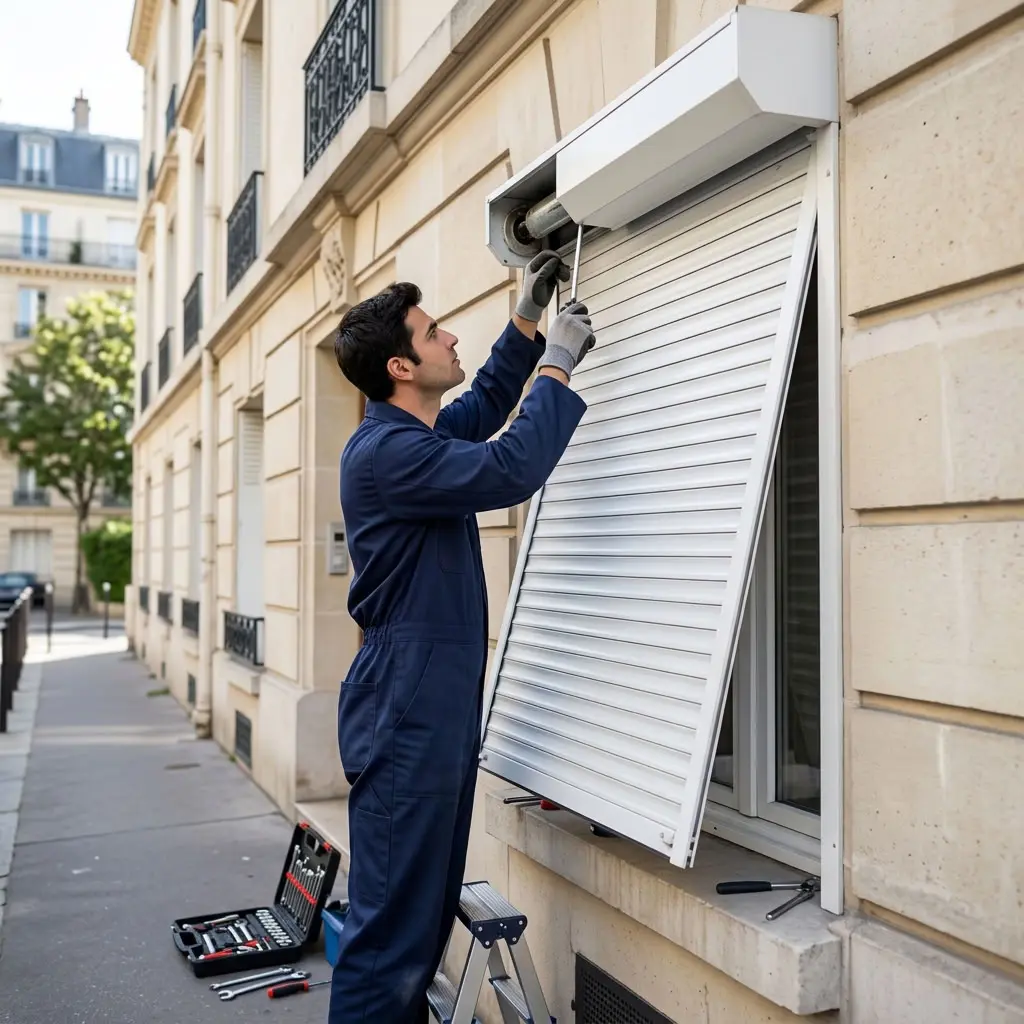 Notre tranquillité d’esprit pour votre volet roulant bloqué à Paris 15 ?