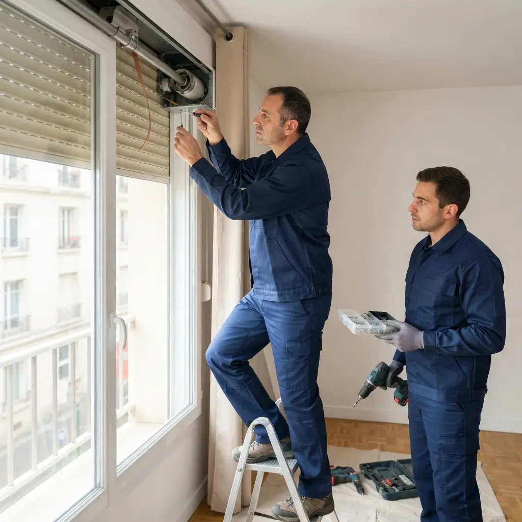 Bons réflexes pour un volet roulant bloqué à Montfermeil