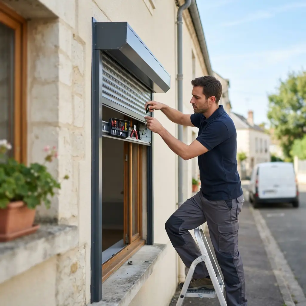 Pourquoi nous choisir à Louvres pour un volet roulant bloqué