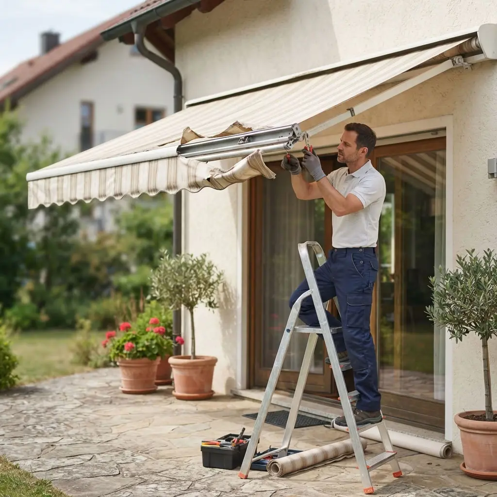 Store banne endommagé : quand réparer plutôt que remplacer ?