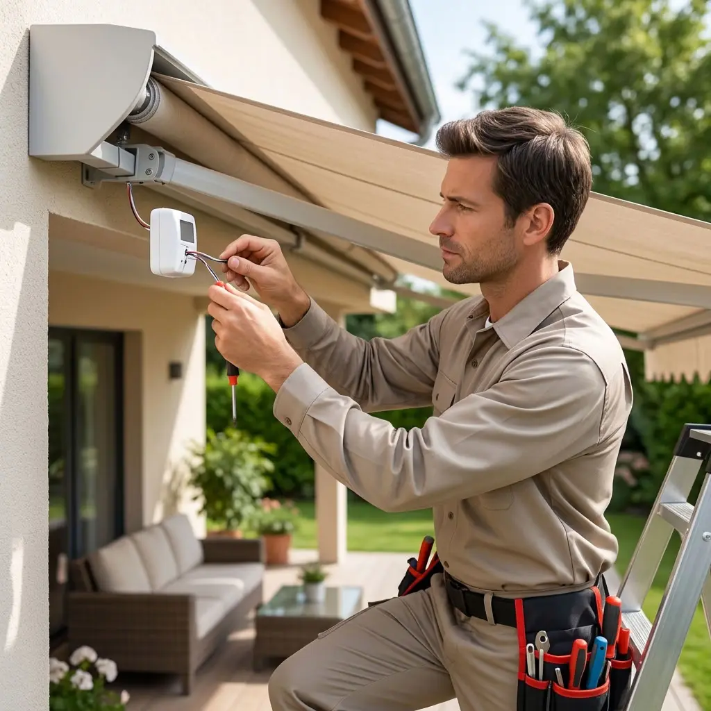 Motorisation de store banne : comment intégrer un capteur de vent ?